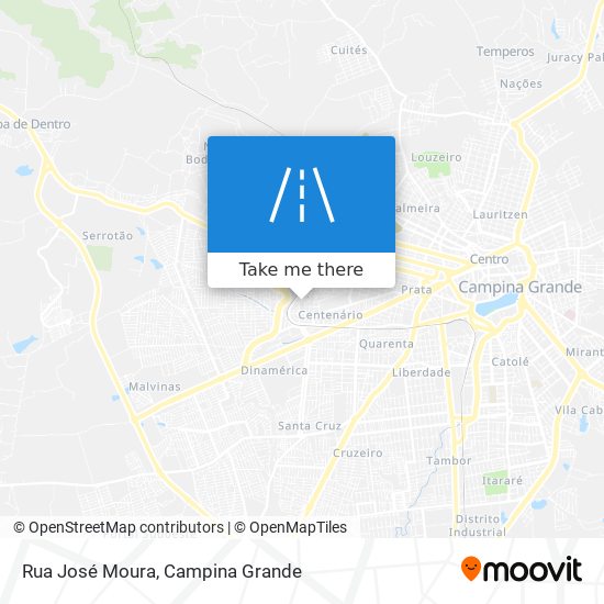 Mapa Rua José Moura