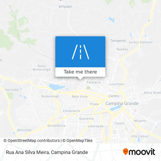 Mapa Rua Ana Silva Meira