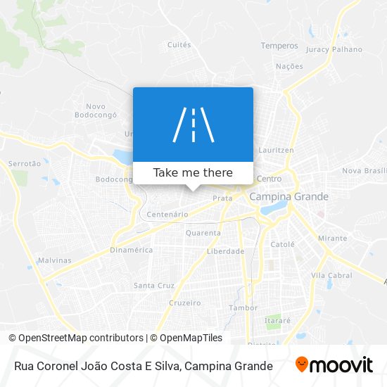 Mapa Rua Coronel João Costa E Silva