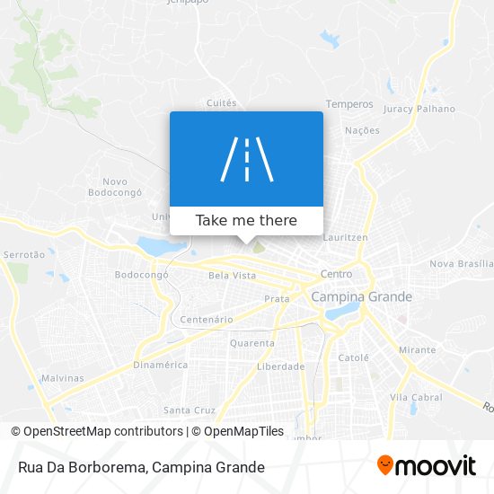 Rua Da Borborema map