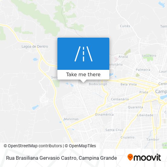 Mapa Rua Brasiliana Gervasio Castro