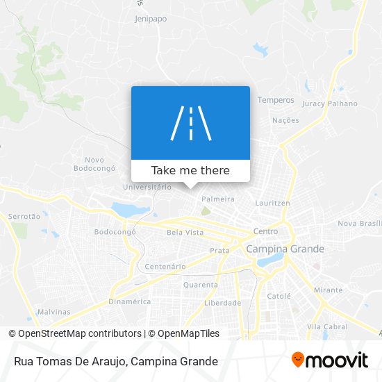 Mapa Rua Tomas De Araujo