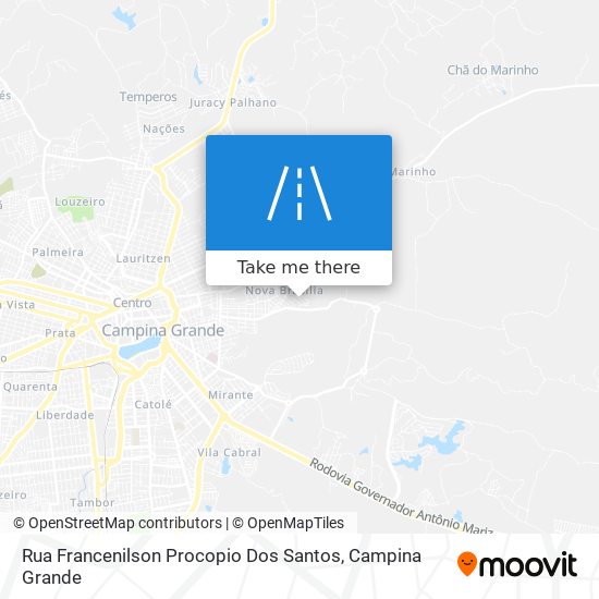 Mapa Rua Francenilson Procopio Dos Santos