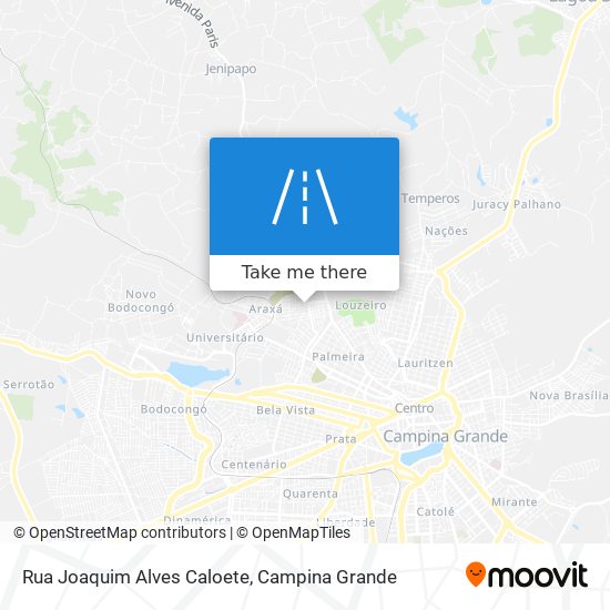 Mapa Rua Joaquim Alves Caloete
