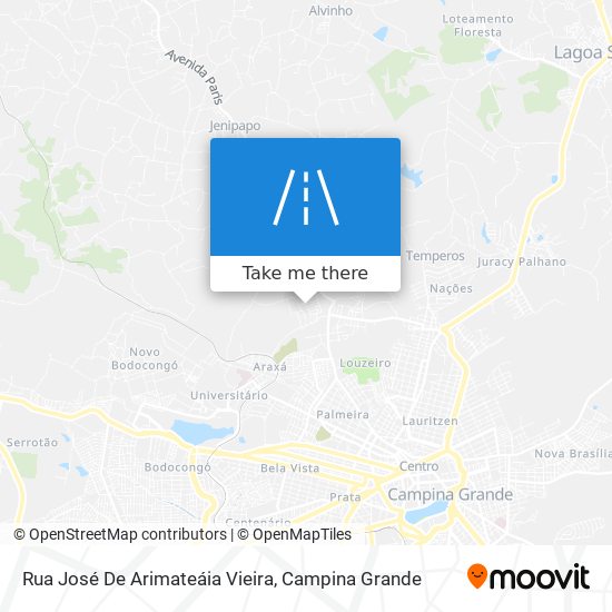 Rua José De Arimateáia Vieira map