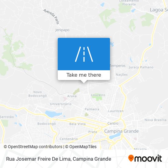 Mapa Rua Josemar Freire De Lima