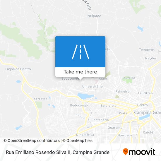 Mapa Rua Emiliano Rosendo Silva II