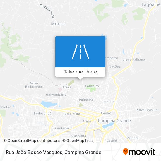 Mapa Rua João Bosco Vasques