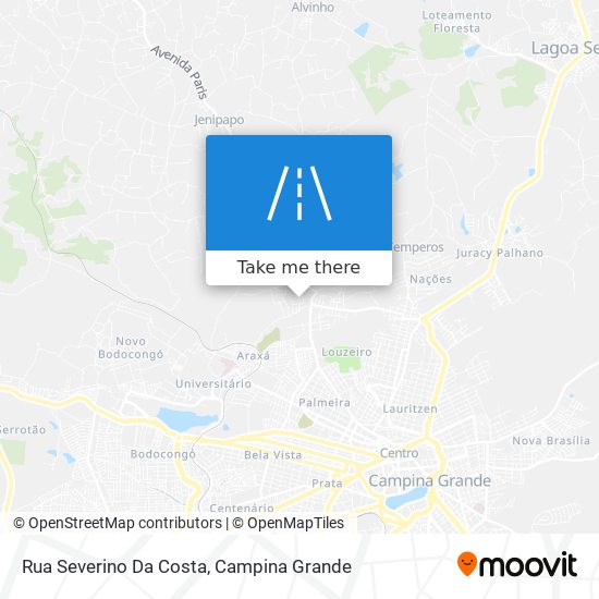 Mapa Rua Severino Da Costa