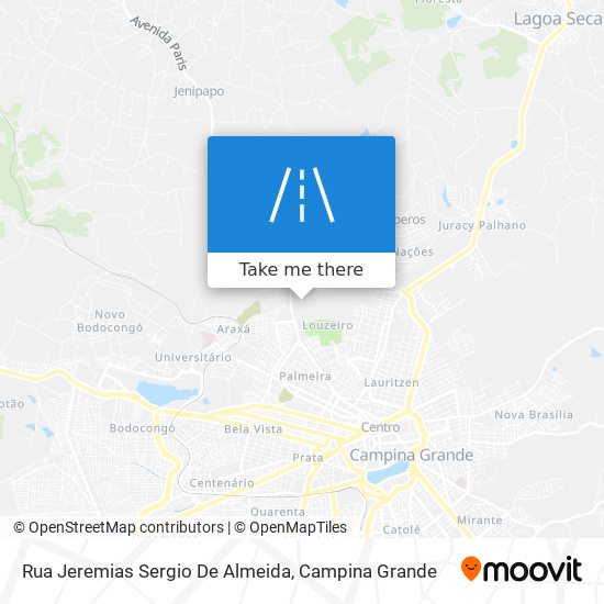 Mapa Rua Jeremias Sergio De Almeida