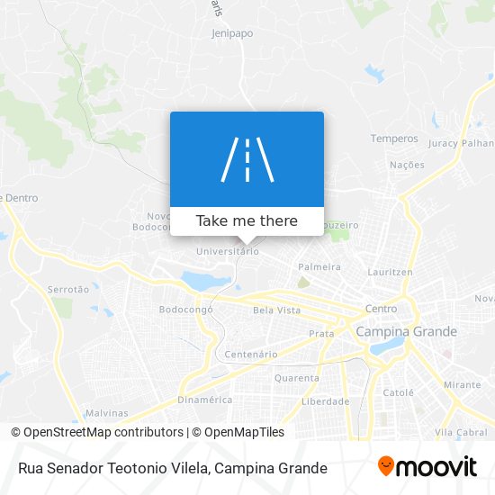 Mapa Rua Senador Teotonio Vilela