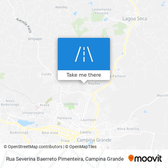 Rua Severina Baerreto Pimenteira map