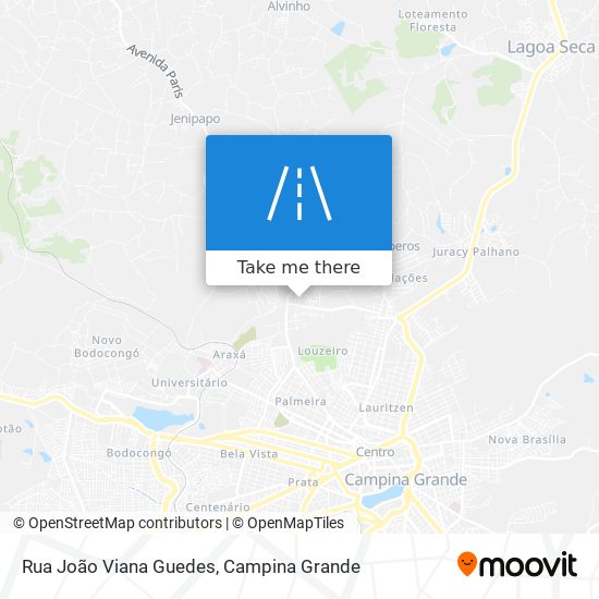Mapa Rua João Viana Guedes