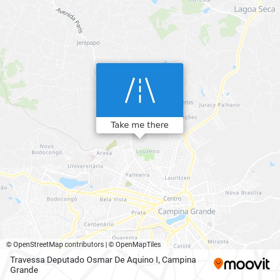 Mapa Travessa Deputado Osmar De Aquino I