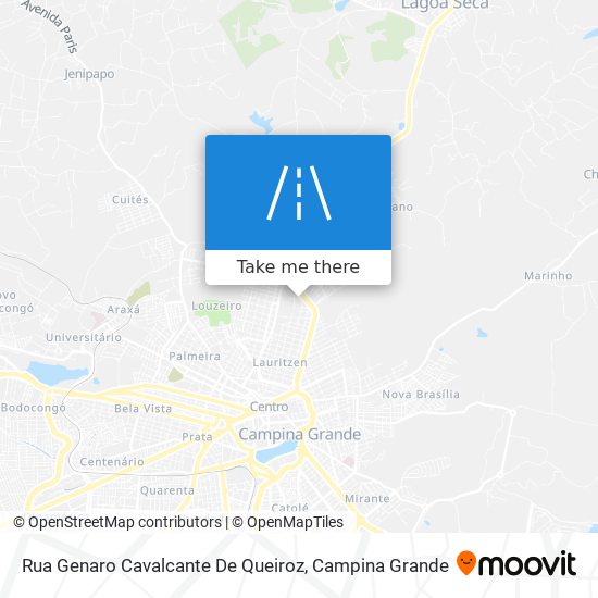 Mapa Rua Genaro Cavalcante De Queiroz