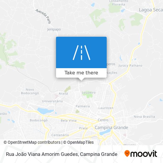 Mapa Rua João Viana Amorim Guedes