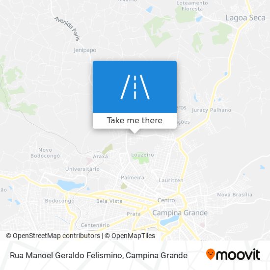 Mapa Rua Manoel Geraldo Felismino
