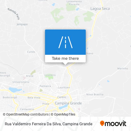 Mapa Rua Valdemiro Ferreira Da Silva