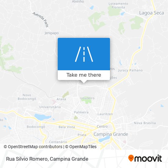 Mapa Rua Silvio Romero