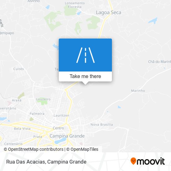 Mapa Rua Das Acacias