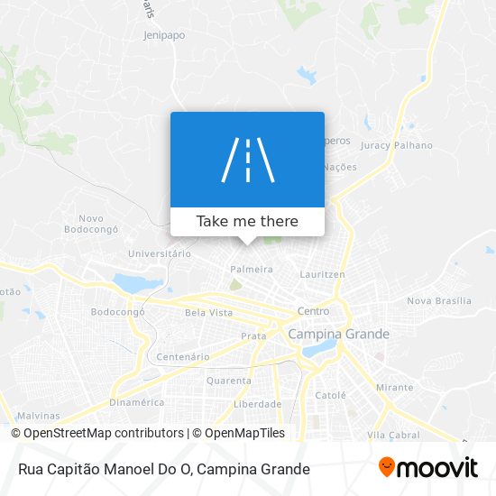 Mapa Rua Capitão Manoel Do O