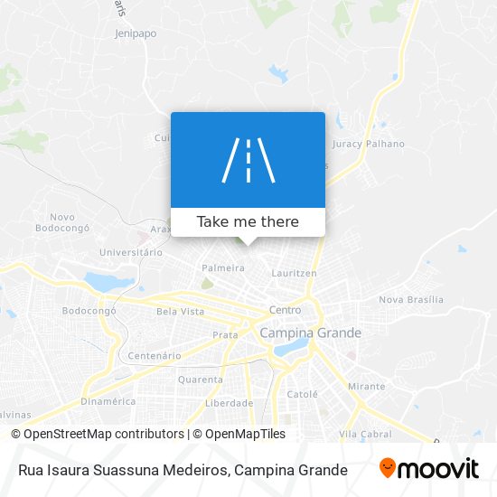 Mapa Rua Isaura Suassuna Medeiros