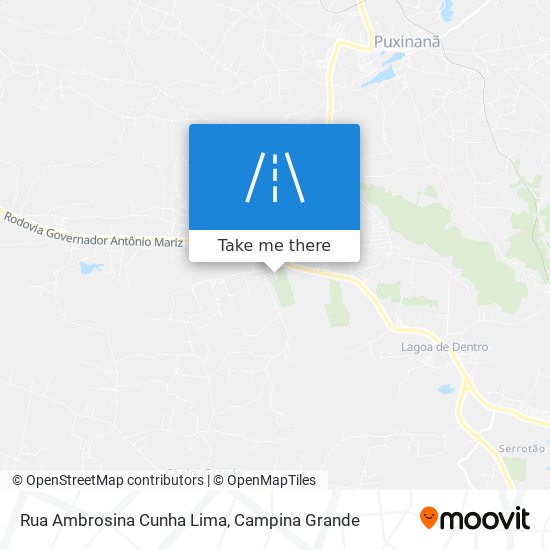 Mapa Rua Ambrosina Cunha Lima