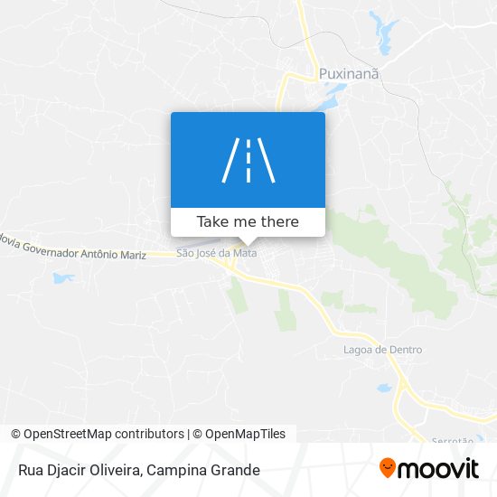 Mapa Rua Djacir Oliveira