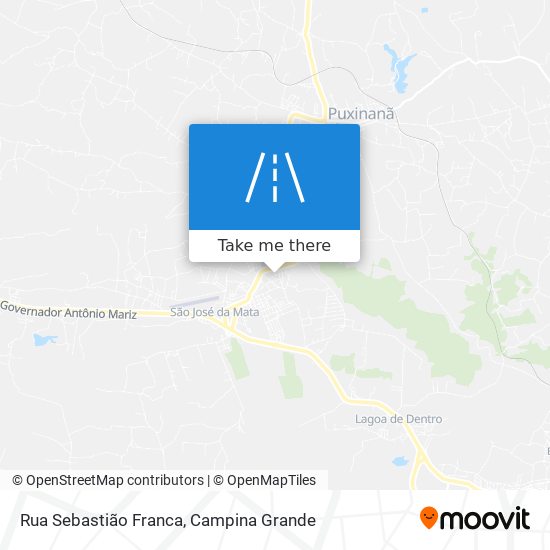 Mapa Rua Sebastião Franca
