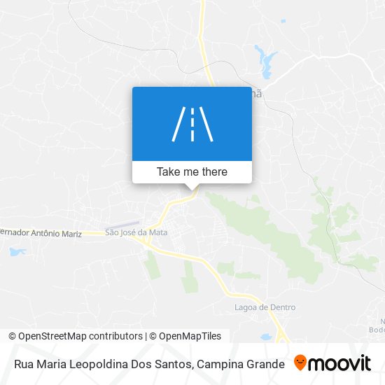 Mapa Rua Maria Leopoldina Dos Santos