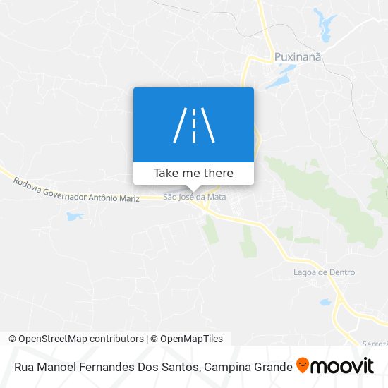 Mapa Rua Manoel Fernandes Dos Santos