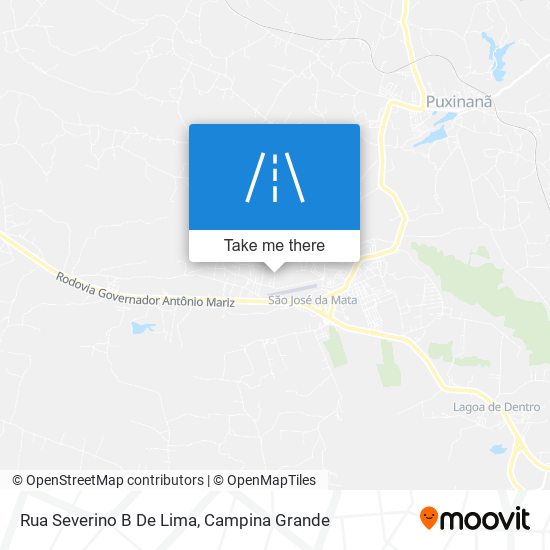 Mapa Rua Severino B De Lima