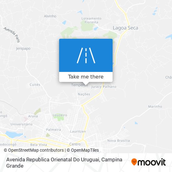 Mapa Avenida Republica Orienatal Do Uruguai
