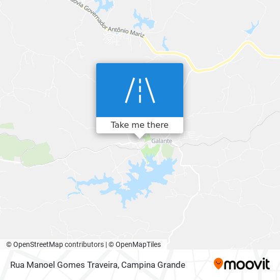 Mapa Rua Manoel Gomes Traveira