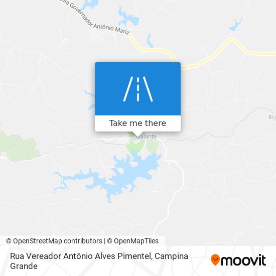 Mapa Rua Vereador Antônio Alves Pimentel