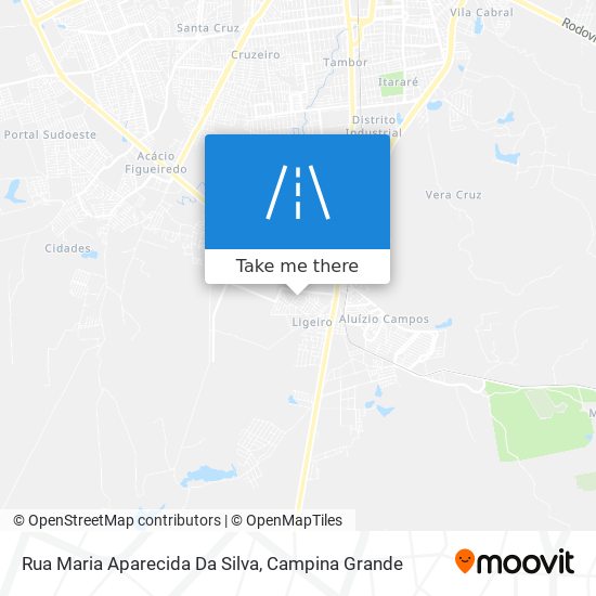 Mapa Rua Maria Aparecida Da Silva