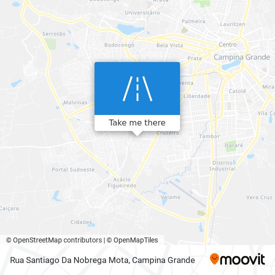 Rua Santiago Da Nobrega Mota map