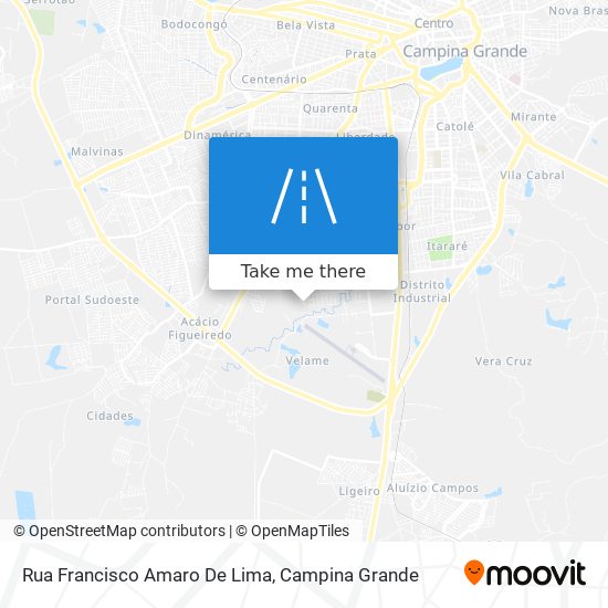 Mapa Rua Francisco Amaro De Lima