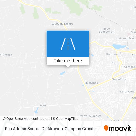 Mapa Rua Ademir Santos De Almeida