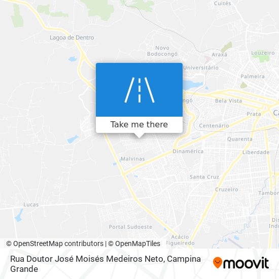 Mapa Rua Doutor José Moisés Medeiros Neto