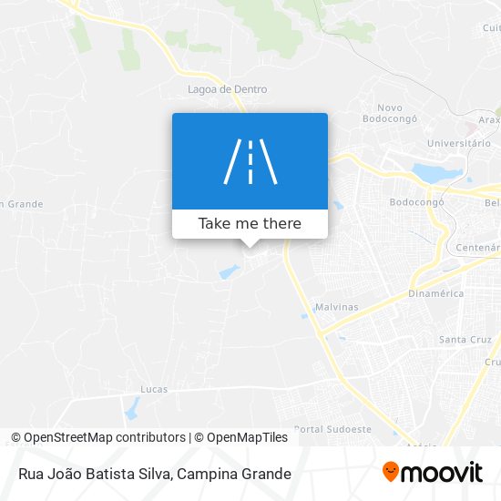 Mapa Rua João Batista Silva