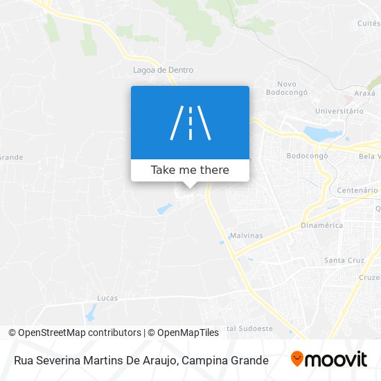 Rua Severina Martins De Araujo map