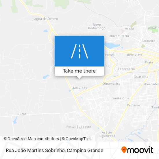 Mapa Rua João Martins Sobrinho