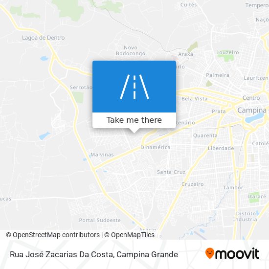 Mapa Rua José Zacarias Da Costa