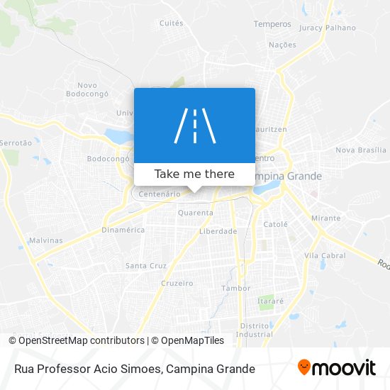 Rua Professor Acio Simoes map