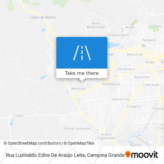 Mapa Rua Luzinaldo Edite De Araújo Leite