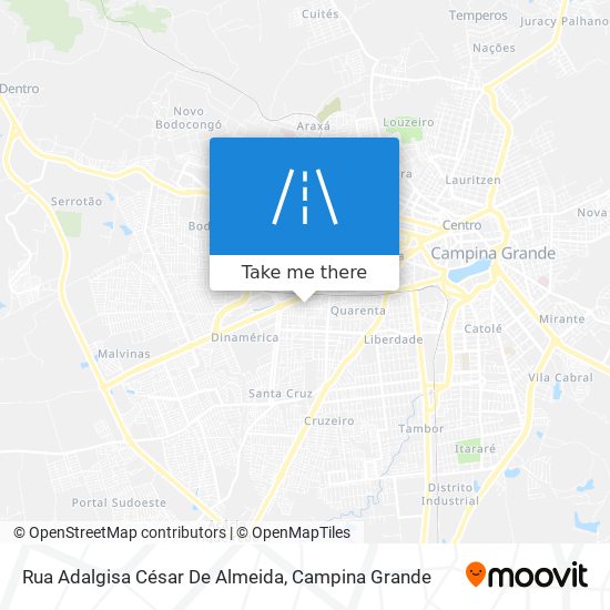 Mapa Rua Adalgisa César De Almeida