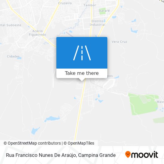 Mapa Rua Francisco Nunes De Araújo