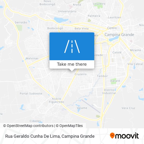 Mapa Rua Geraldo Cunha De Lima