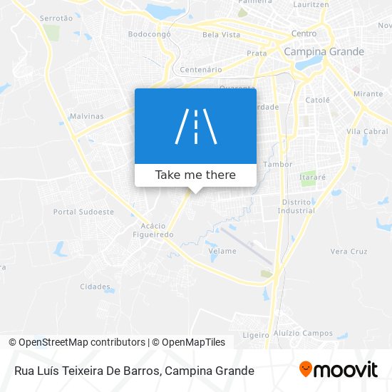 Mapa Rua Luís Teixeira De Barros